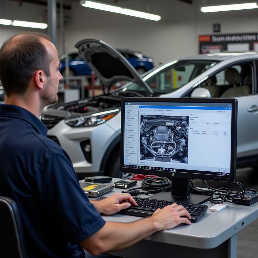 Modern Diagnostic Equipment at Sun Auto Service Atascocita