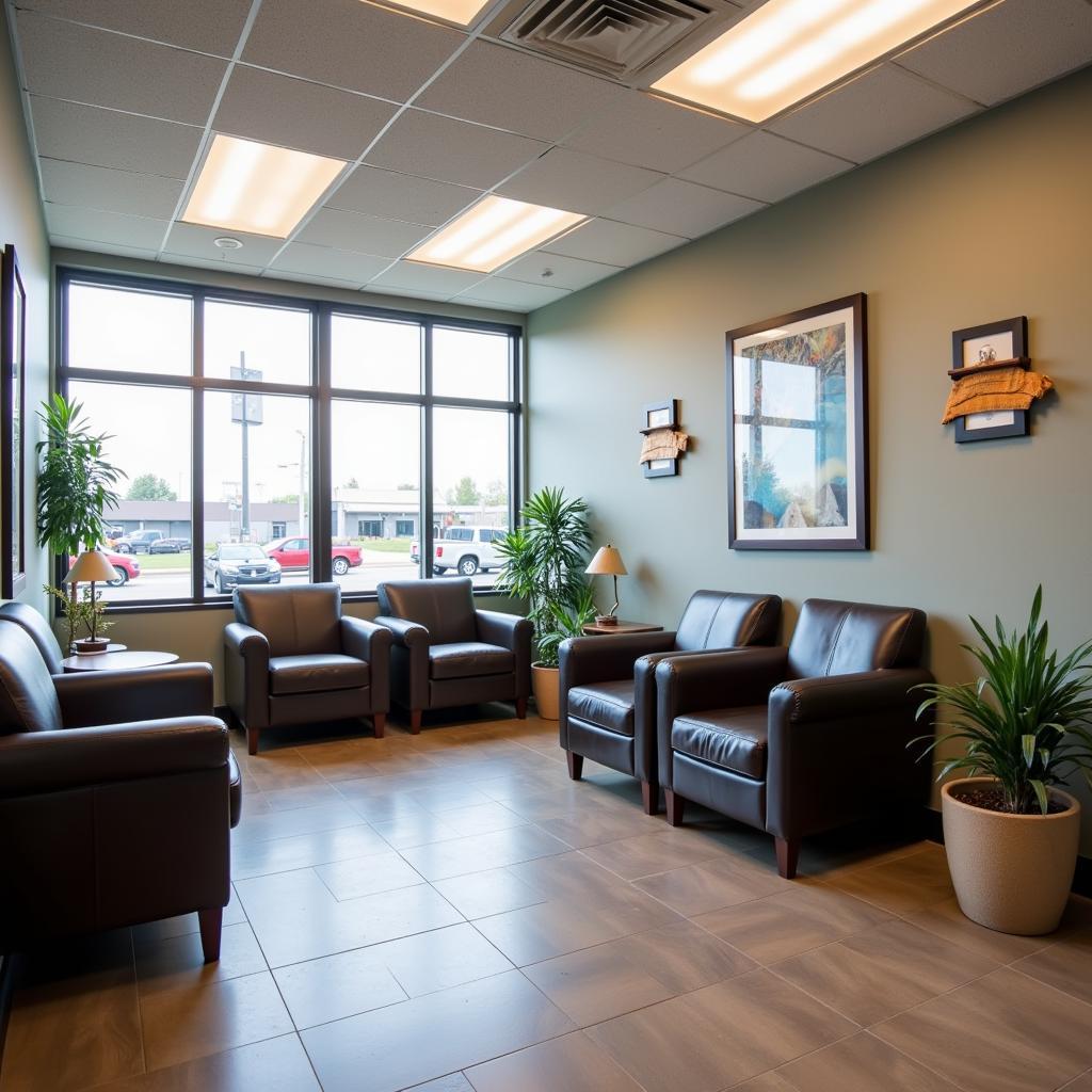 Comfortable Customer Waiting Area at Sun Auto Service Chicago