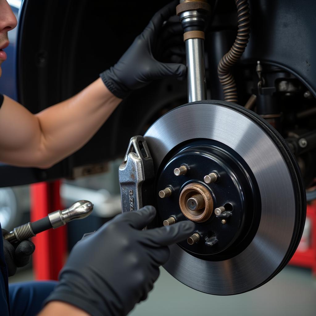 Brake Inspection at Sun Auto Service Georgetown