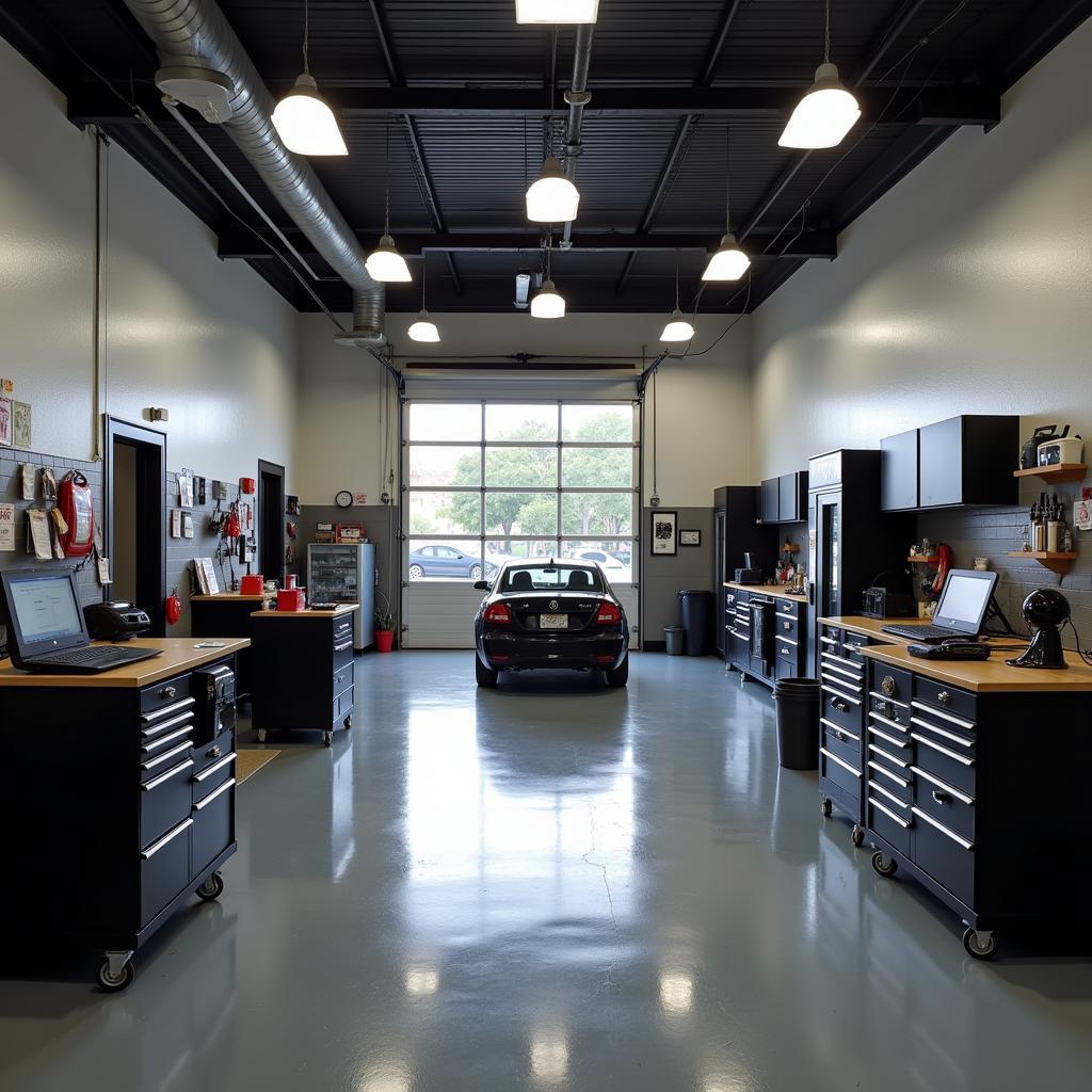 Modern and clean auto repair shop interior in Tallahassee