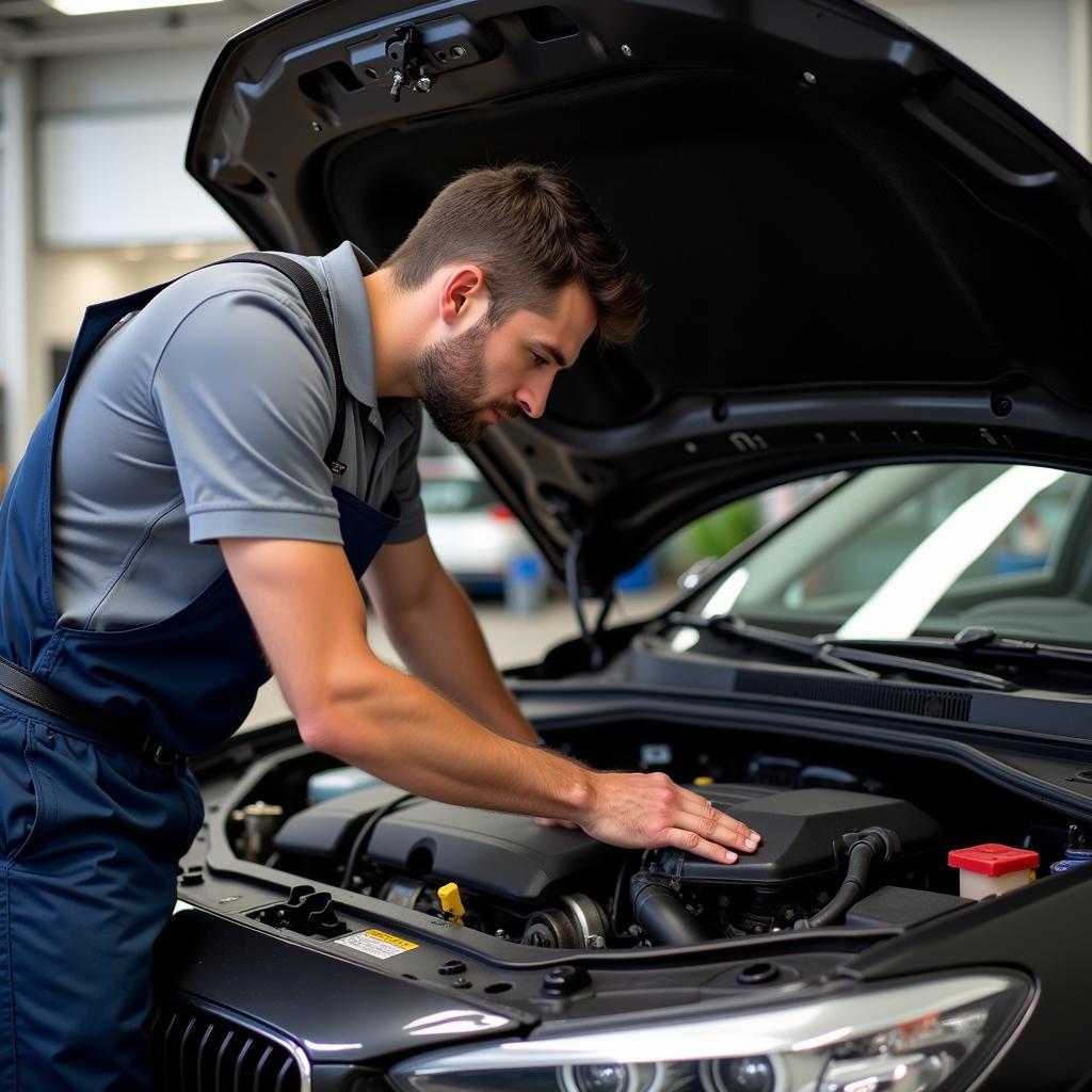 Tallahassee Mechanic Working on Car