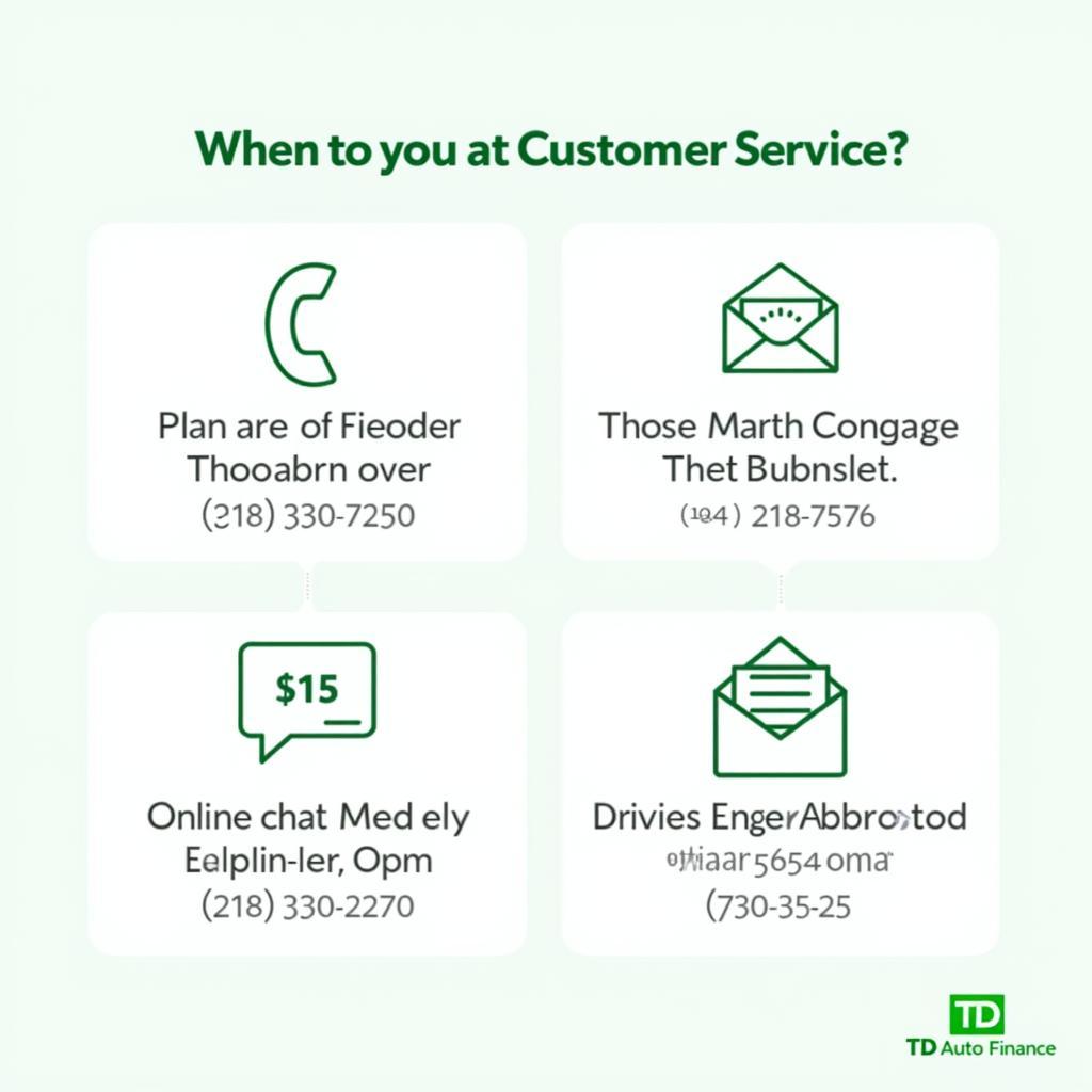 TD Auto Finance Customer Service Contact Options