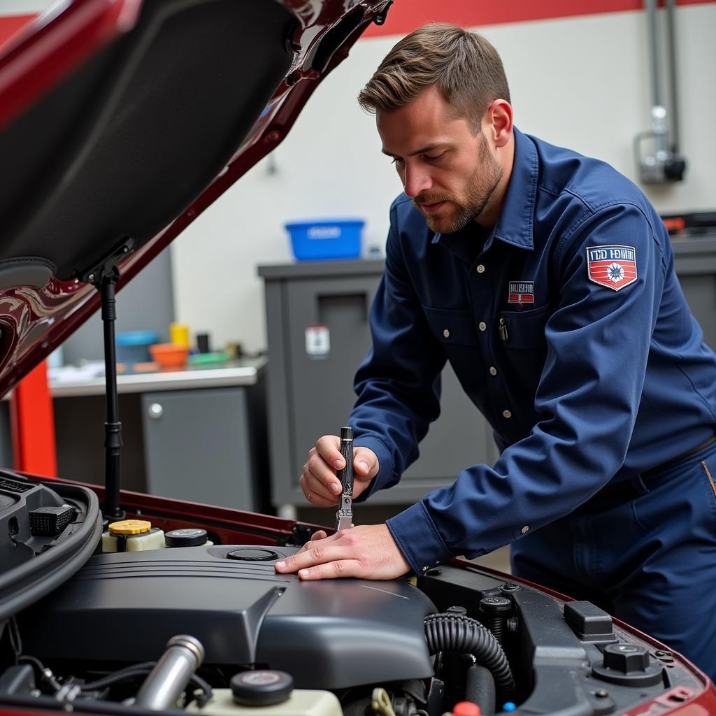 Ted Wiens Technician Working