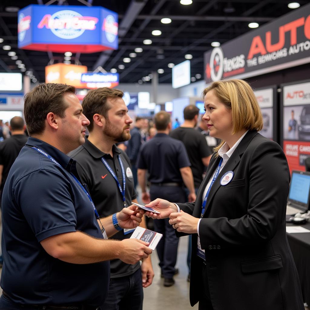 Networking at a Texas Auto Service Convention