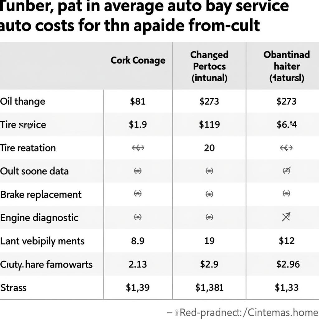 Auto Service Cost Comparison in Thunder Bay