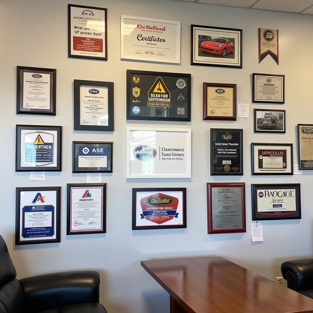 Tillsonburg Auto Repair Shop Certifications and Awards