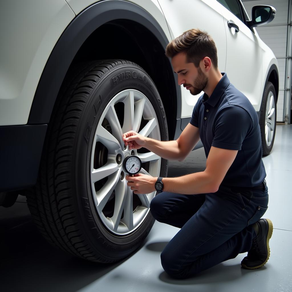 Checking Tire Pressure