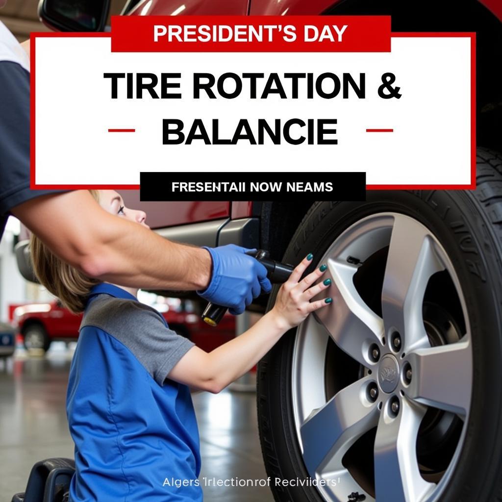 Tire Rotation and Balancing Deal Promotion