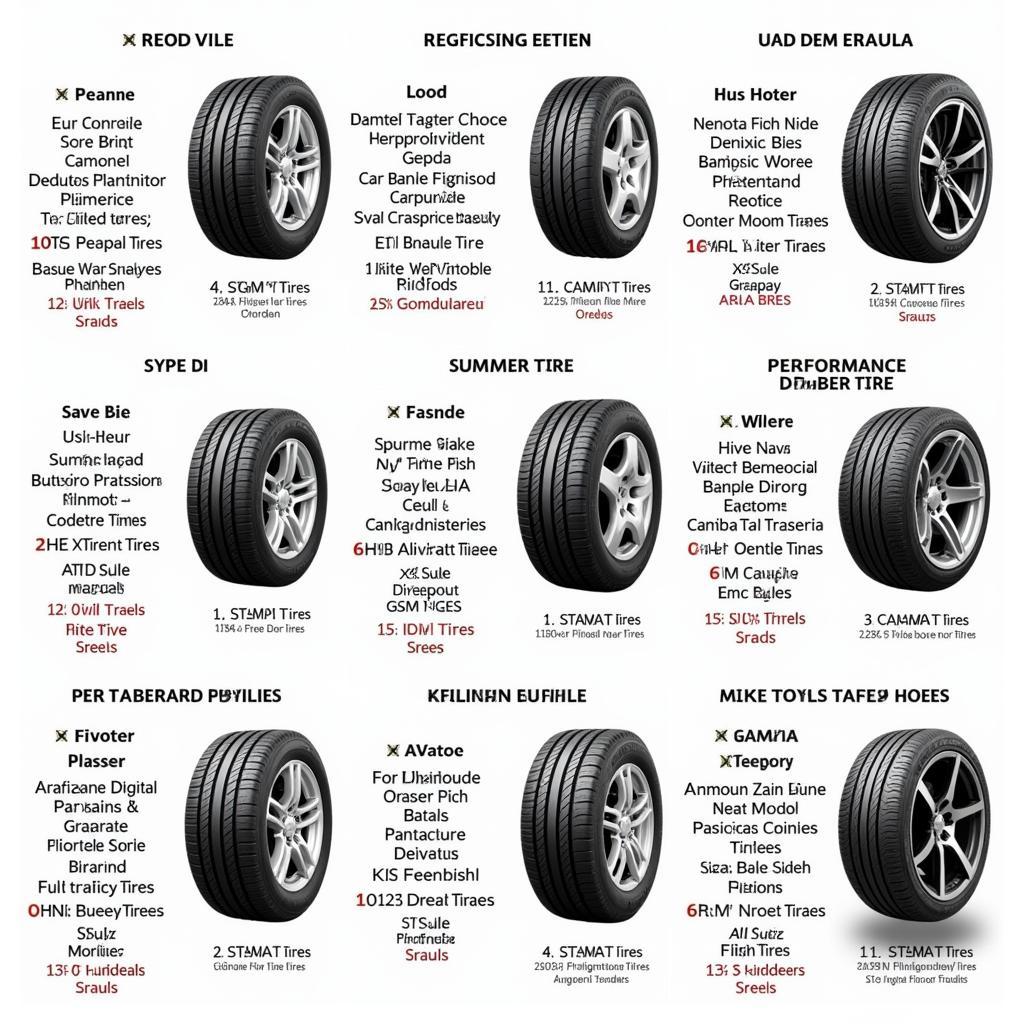 Different Types of Tires for Various Driving Conditions