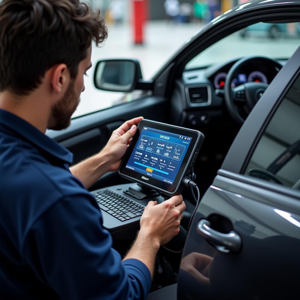 TLS Auto Specialist Using Advanced Diagnostic Tools