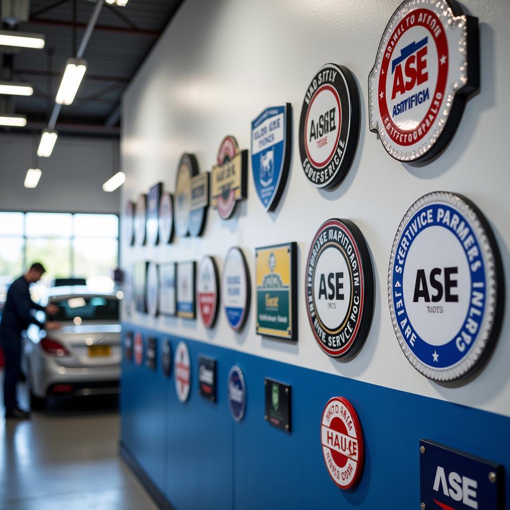 Tom Auto Service Certifications