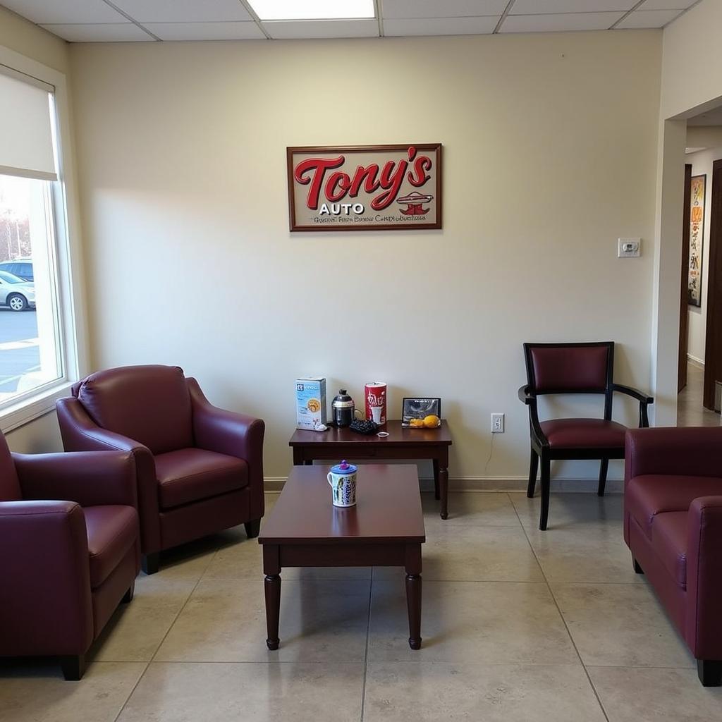 Comfortable Waiting Area at Tony's Auto Service Center