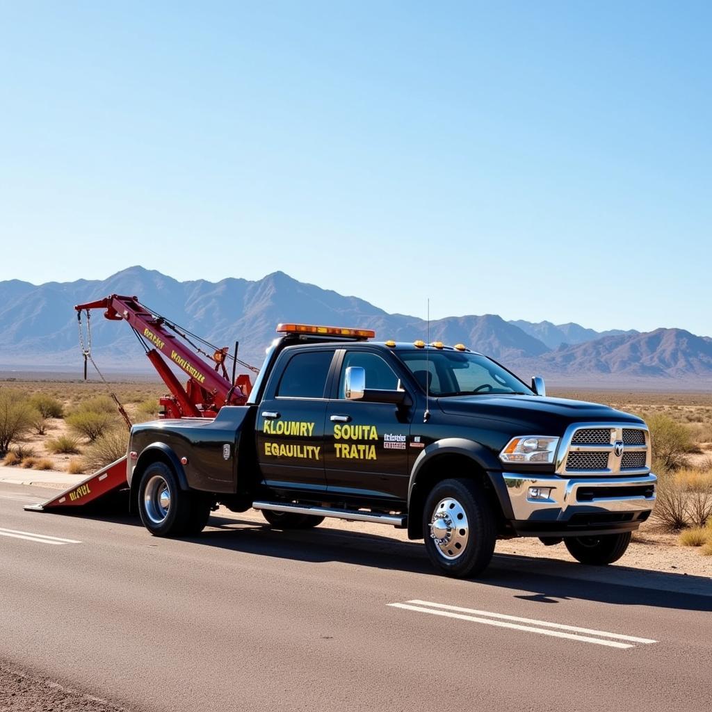 Tow Truck in Kingman Arizona Providing Roadside Assistance