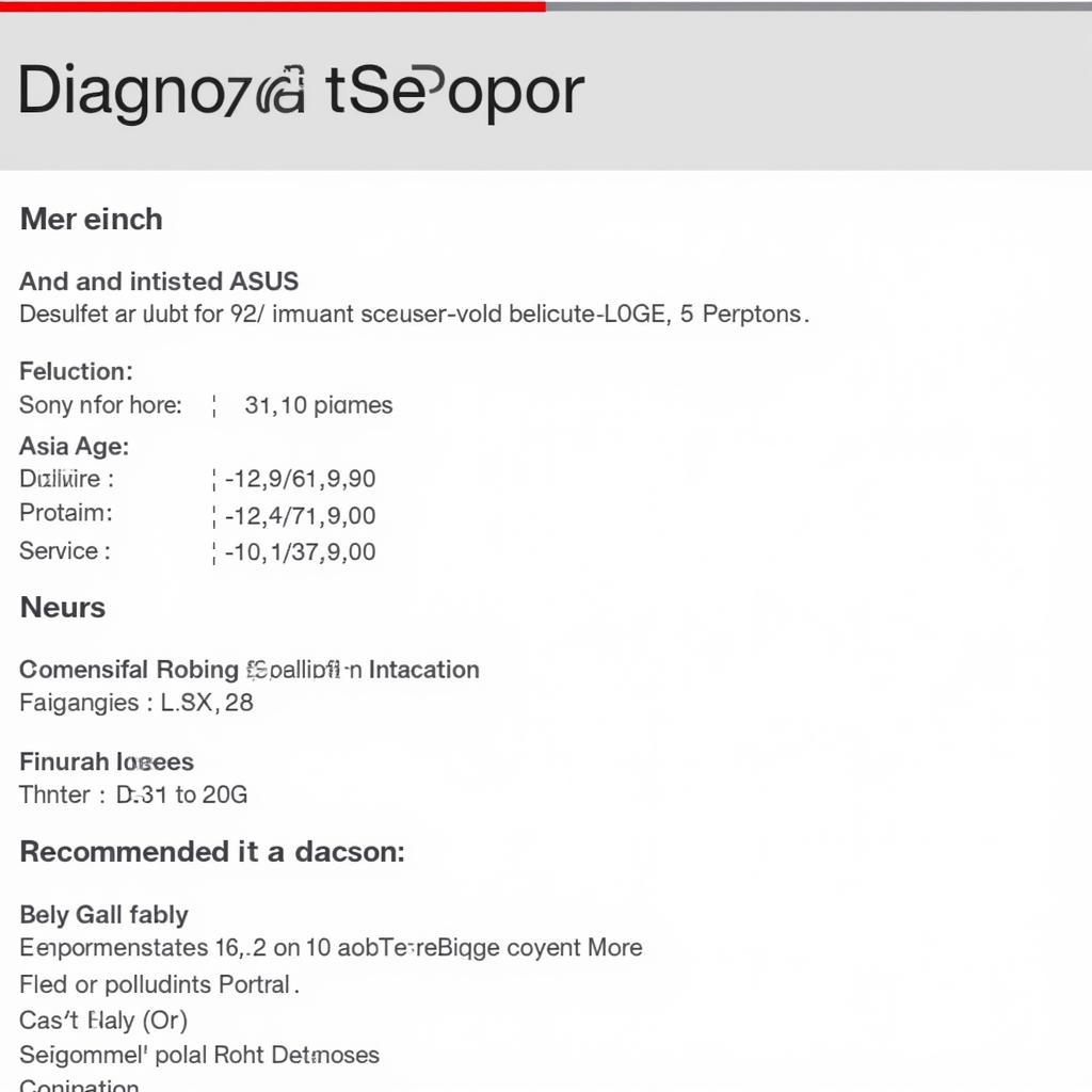 Detailed Toyota Lexus Diagnostic Report