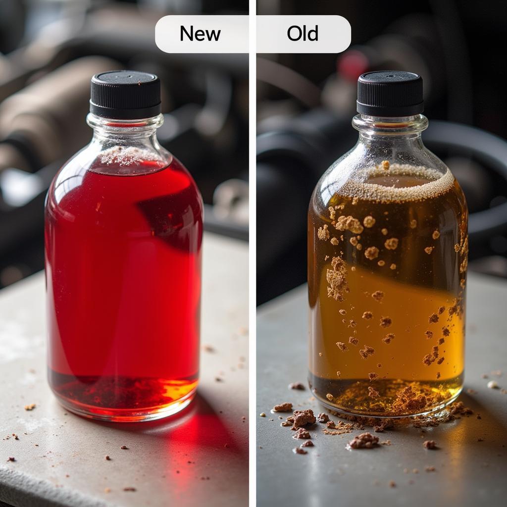 Comparing New and Old Transmission Fluid