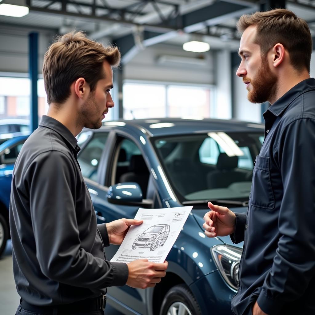 Discussing Car Issues with a Mechanic