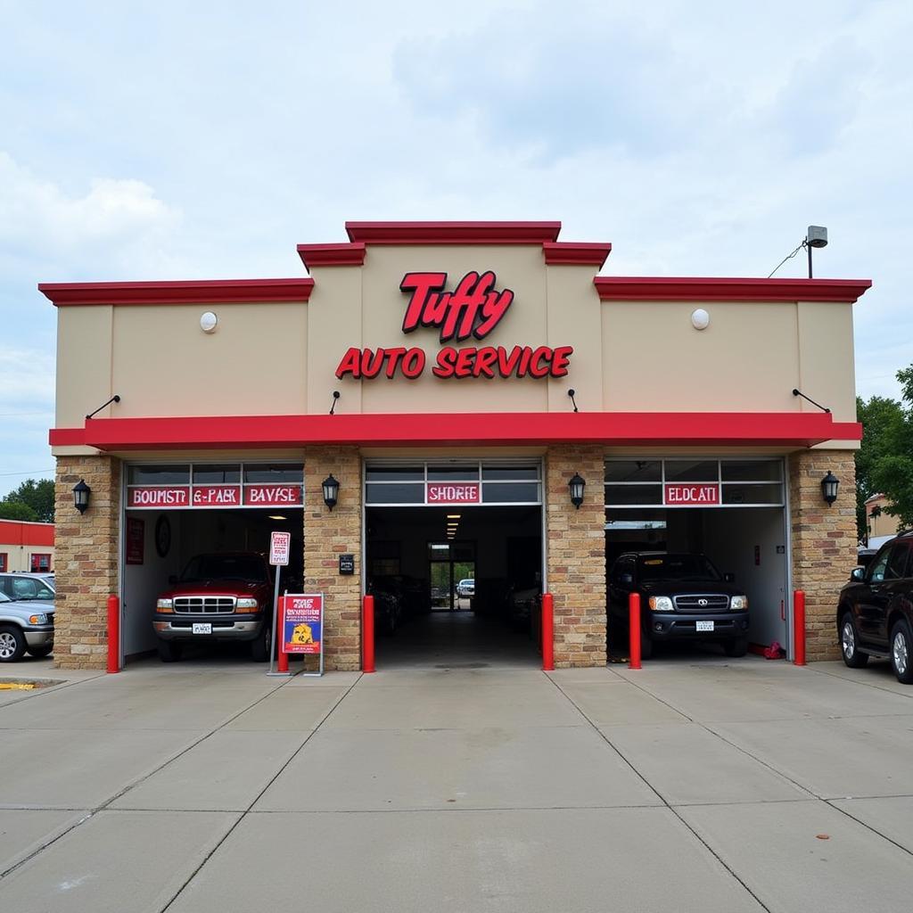 Exterior view of a Tuffy Auto Service Center