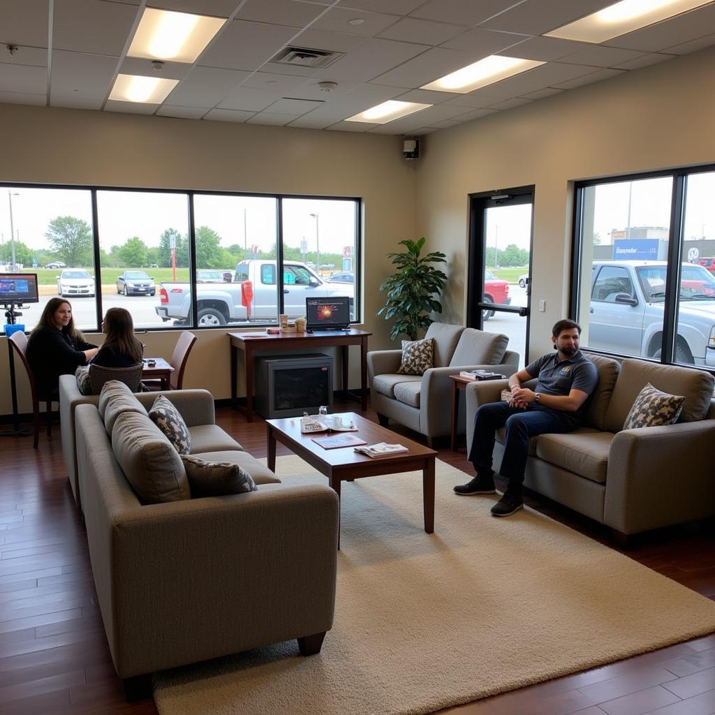 Customer waiting area of a Tuffy Auto Service Center