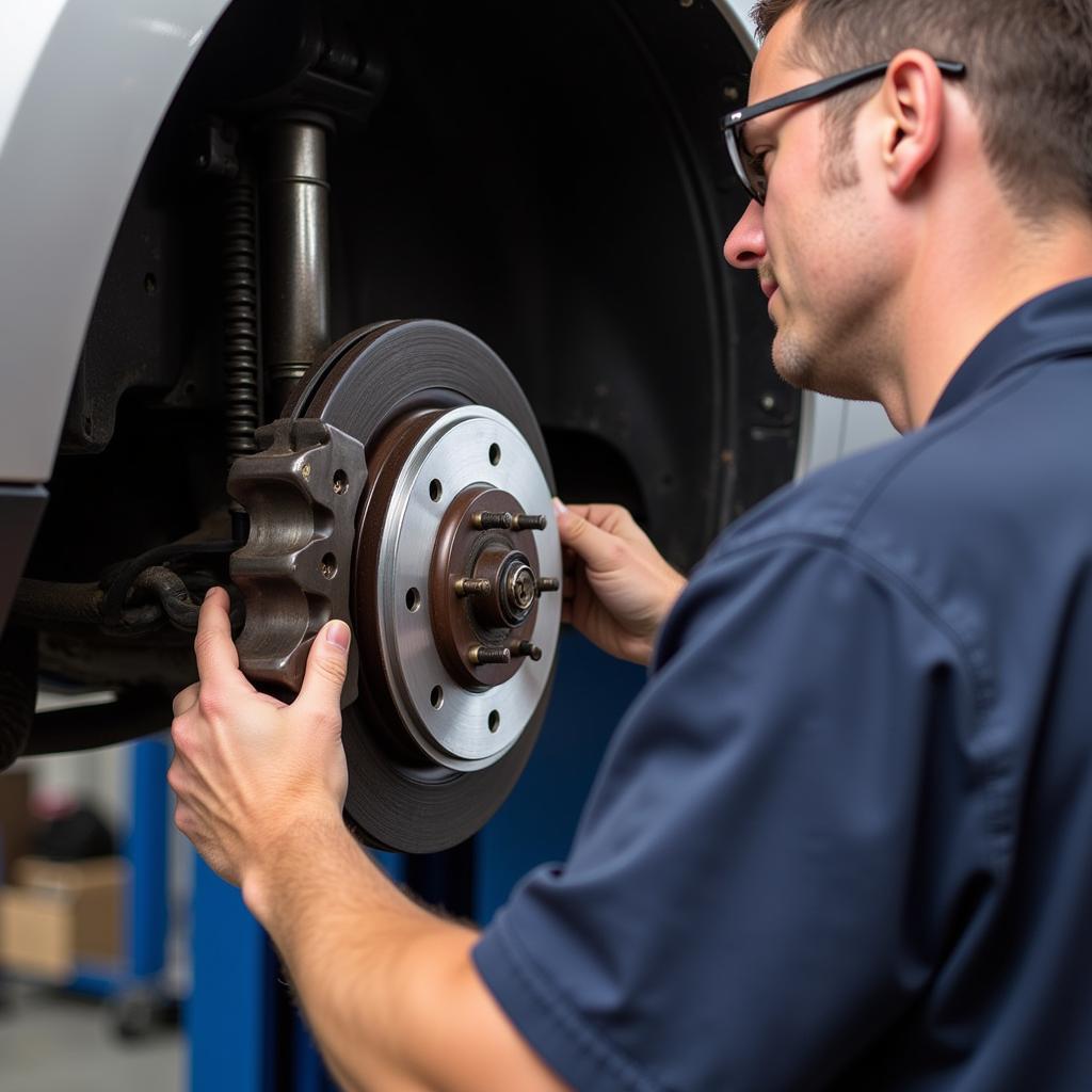 Brake Inspection at Tuffy Walled Lake