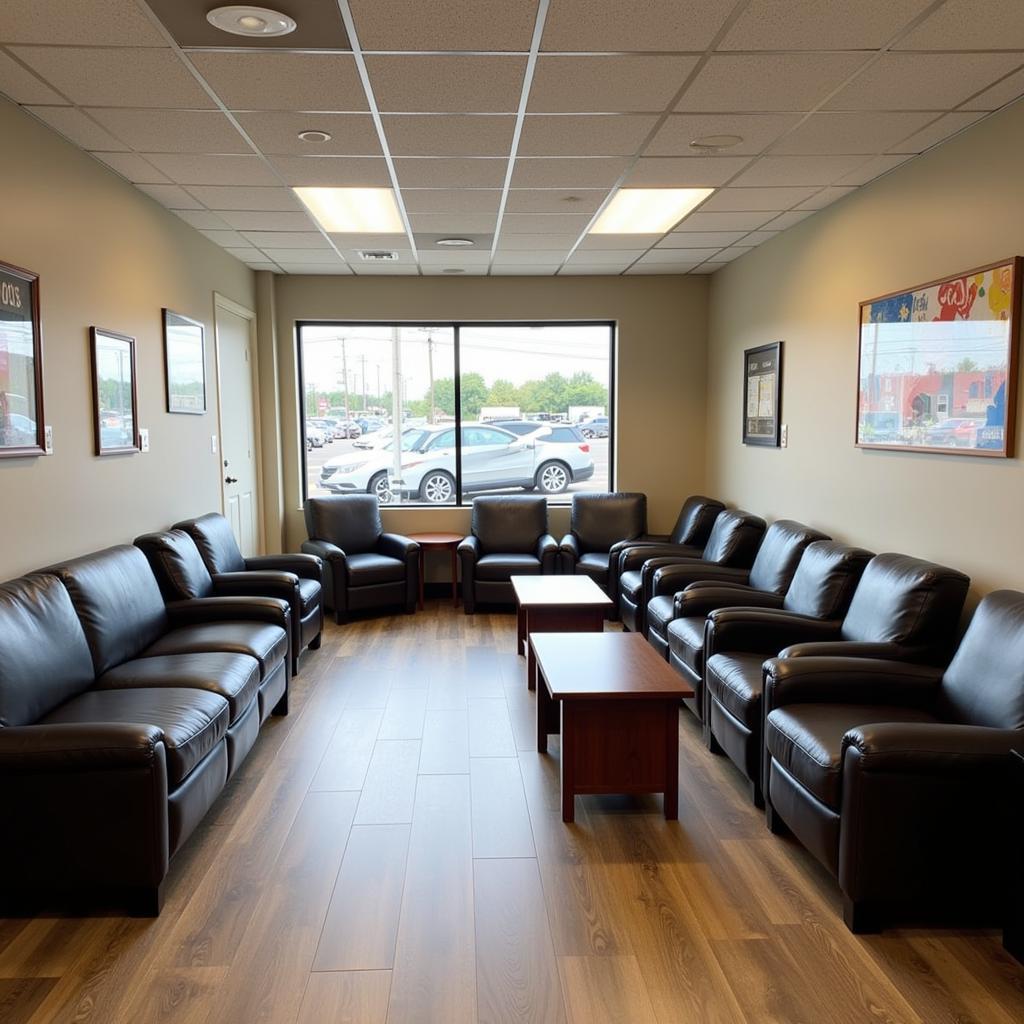 Comfortable Customer Waiting Area at Tuffy Walled Lake