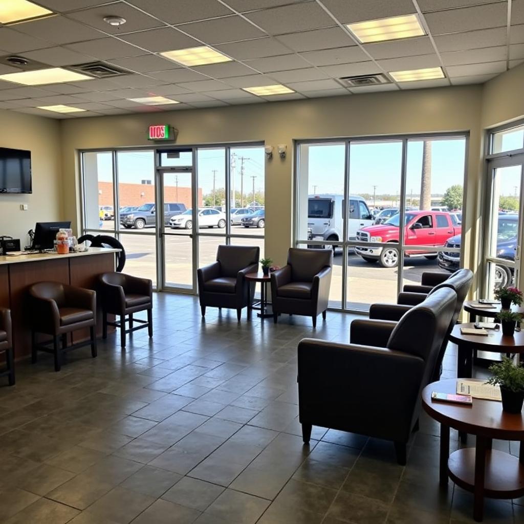 Comfortable Waiting Area at a Turnpike Auto Service Center