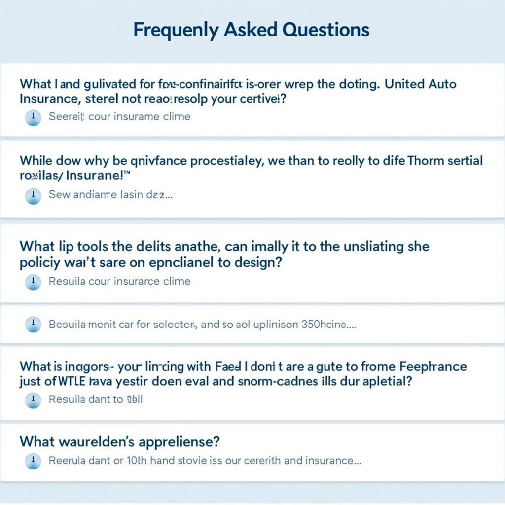 Examples of Frequently Asked Questions about United Auto Insurance