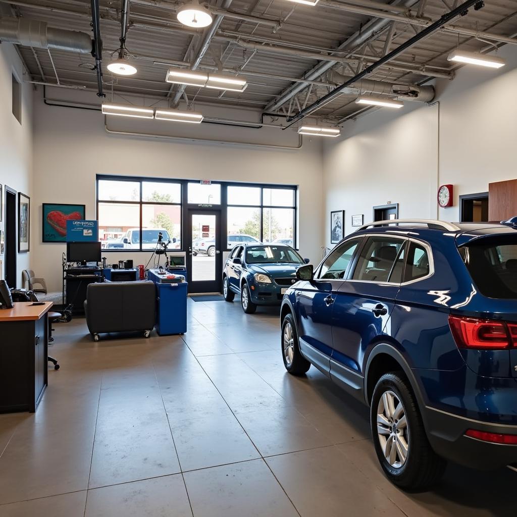 Modern Auto Repair Shop Interior in Upland CA