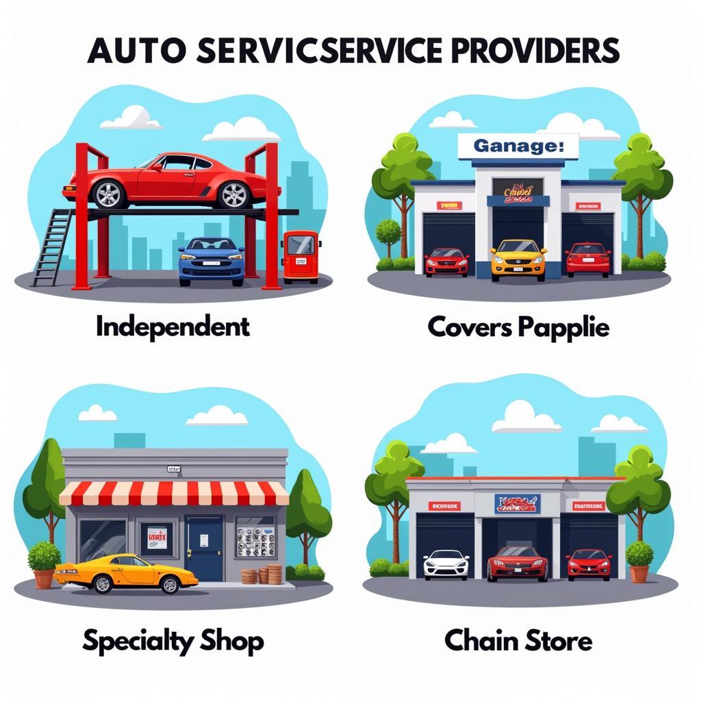 USA Auto Service Options - Independent Garage, Dealership, Specialty Shop, Chain Store