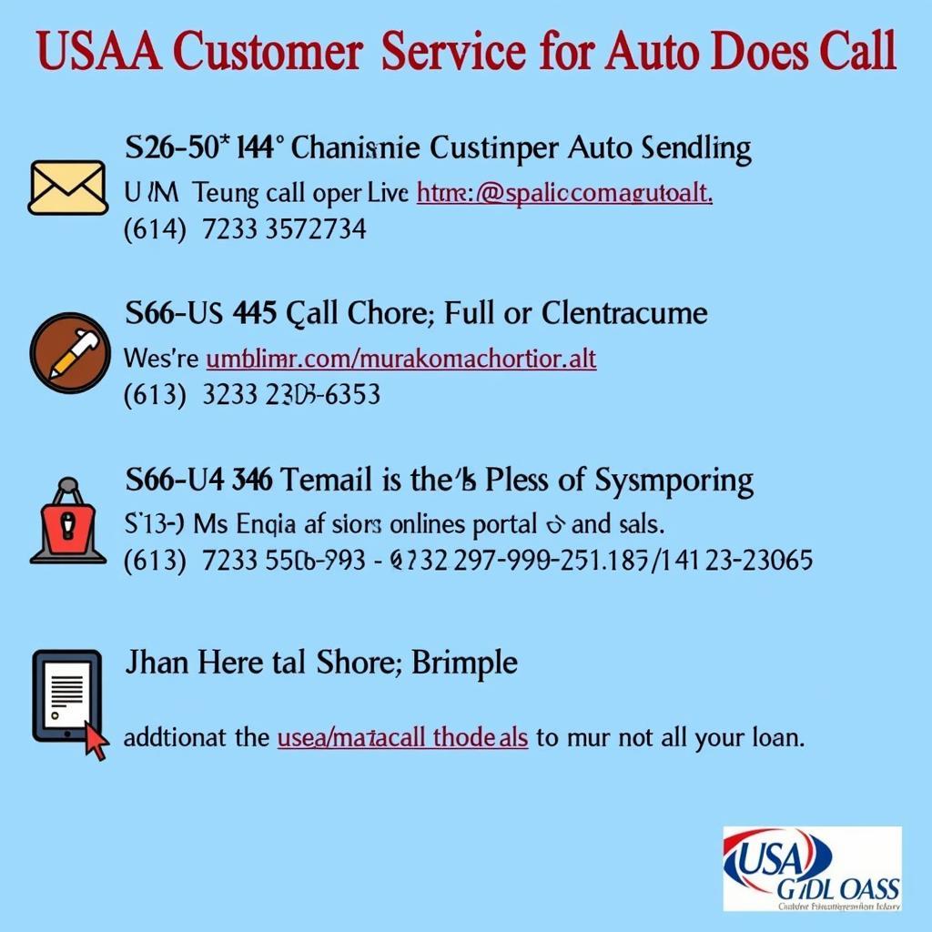 USAA Auto Loan Customer Service Contact Options