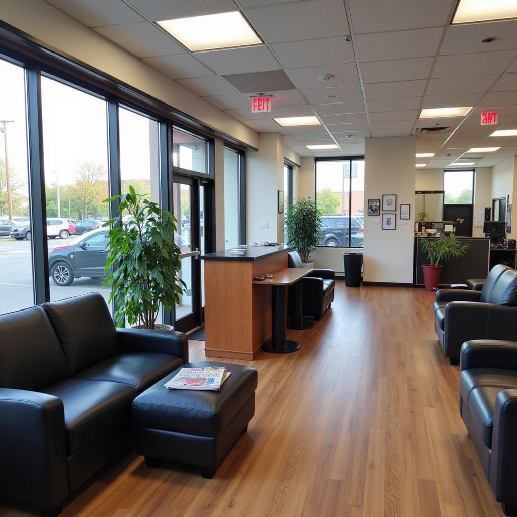 Customer Waiting Area in a Utica Auto Service Center