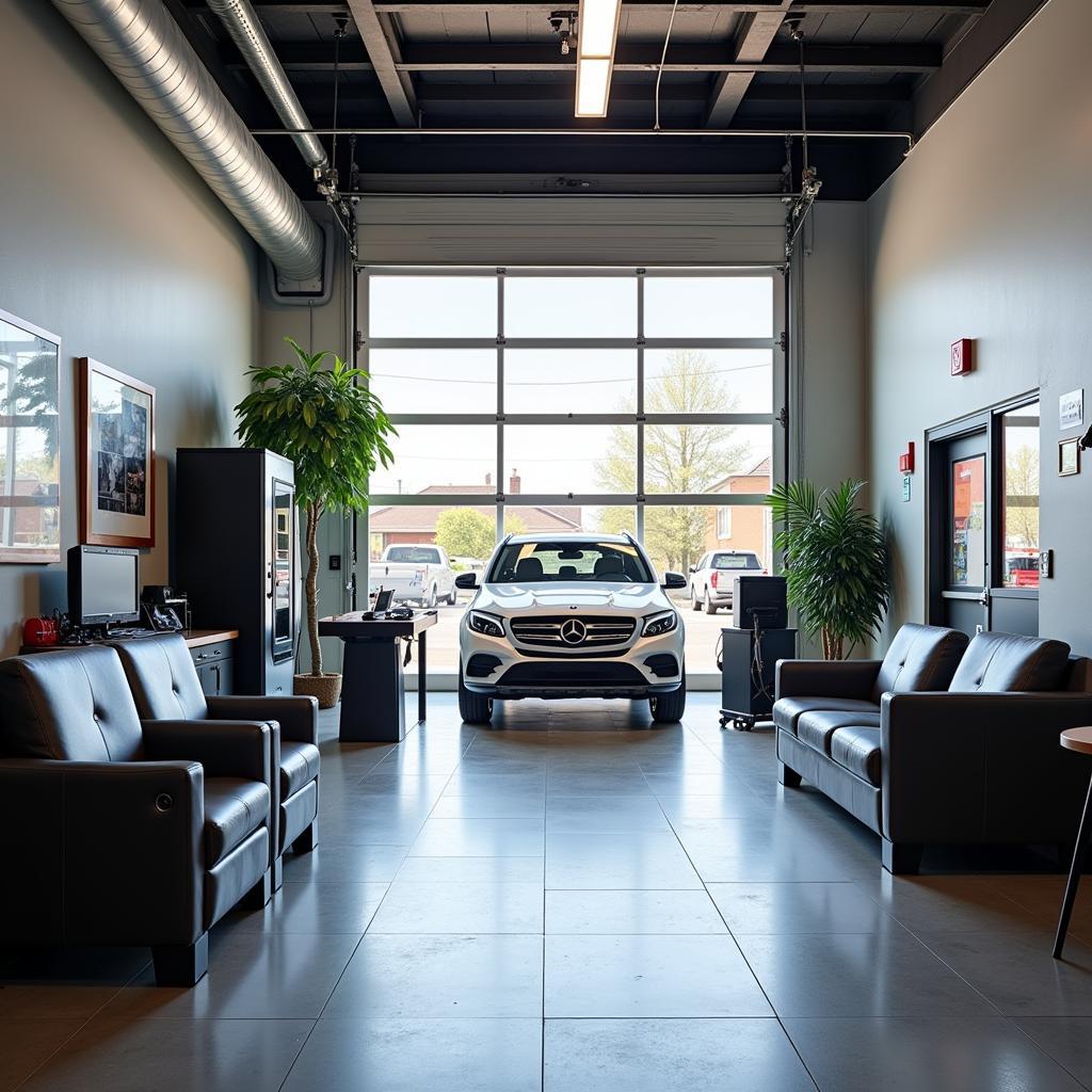 Modern Auto Repair Shop Interior in Van Buren