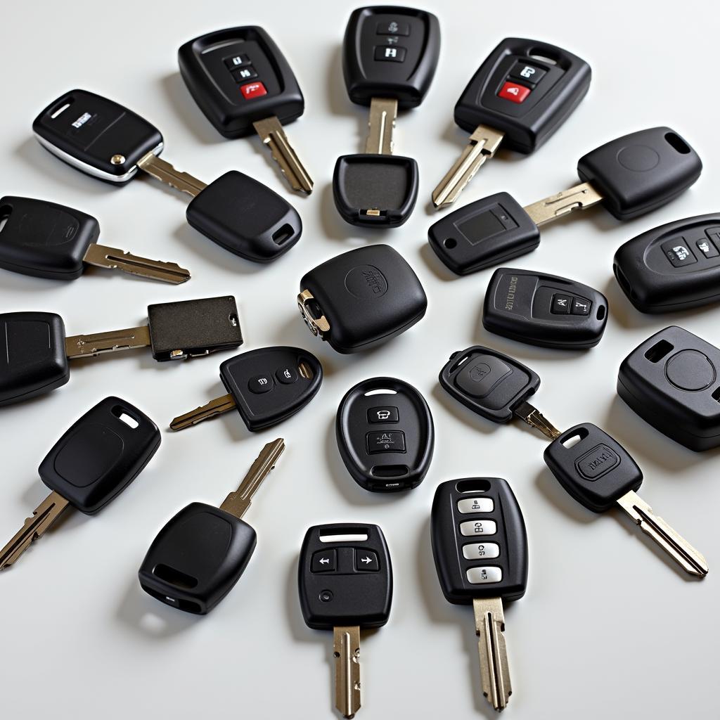 Various Types of Car Keys and Their Components