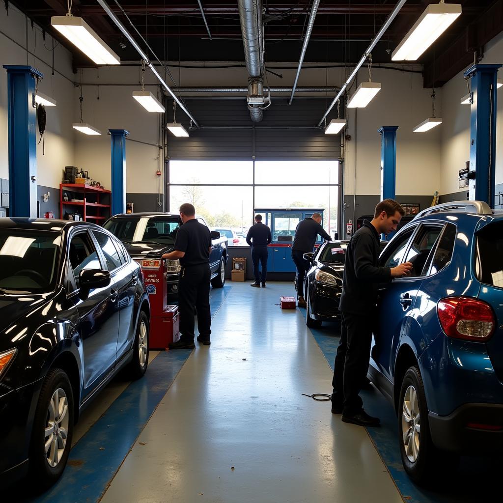 Interior of a Vegas Auto Repair Shop