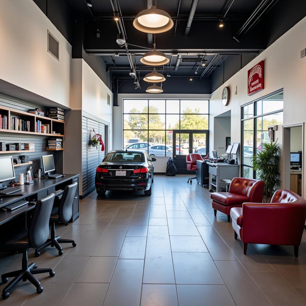 Modern and Clean Auto Service Shop Interior in Ventura CA