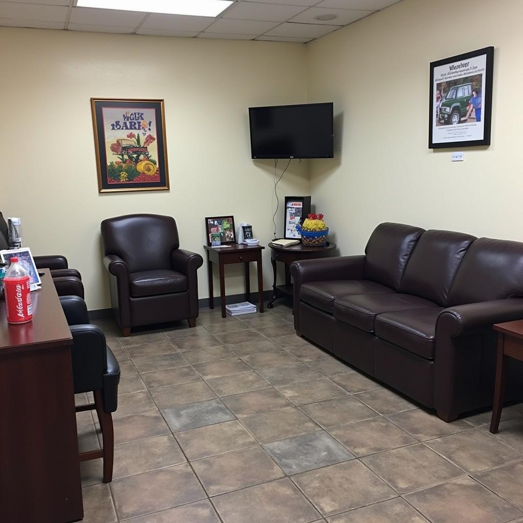 Victor Auto Service & Mufflers Shop Customer Waiting Area