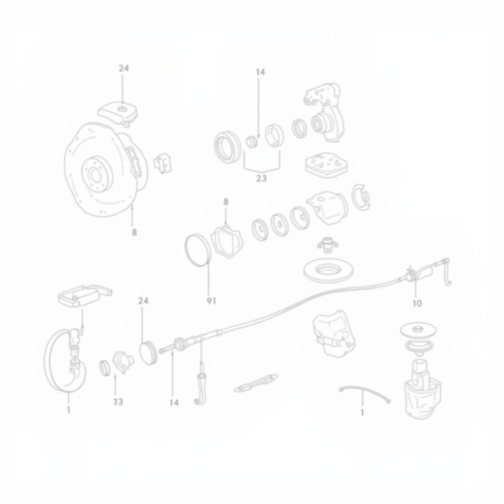 VW Brake Components Diagram