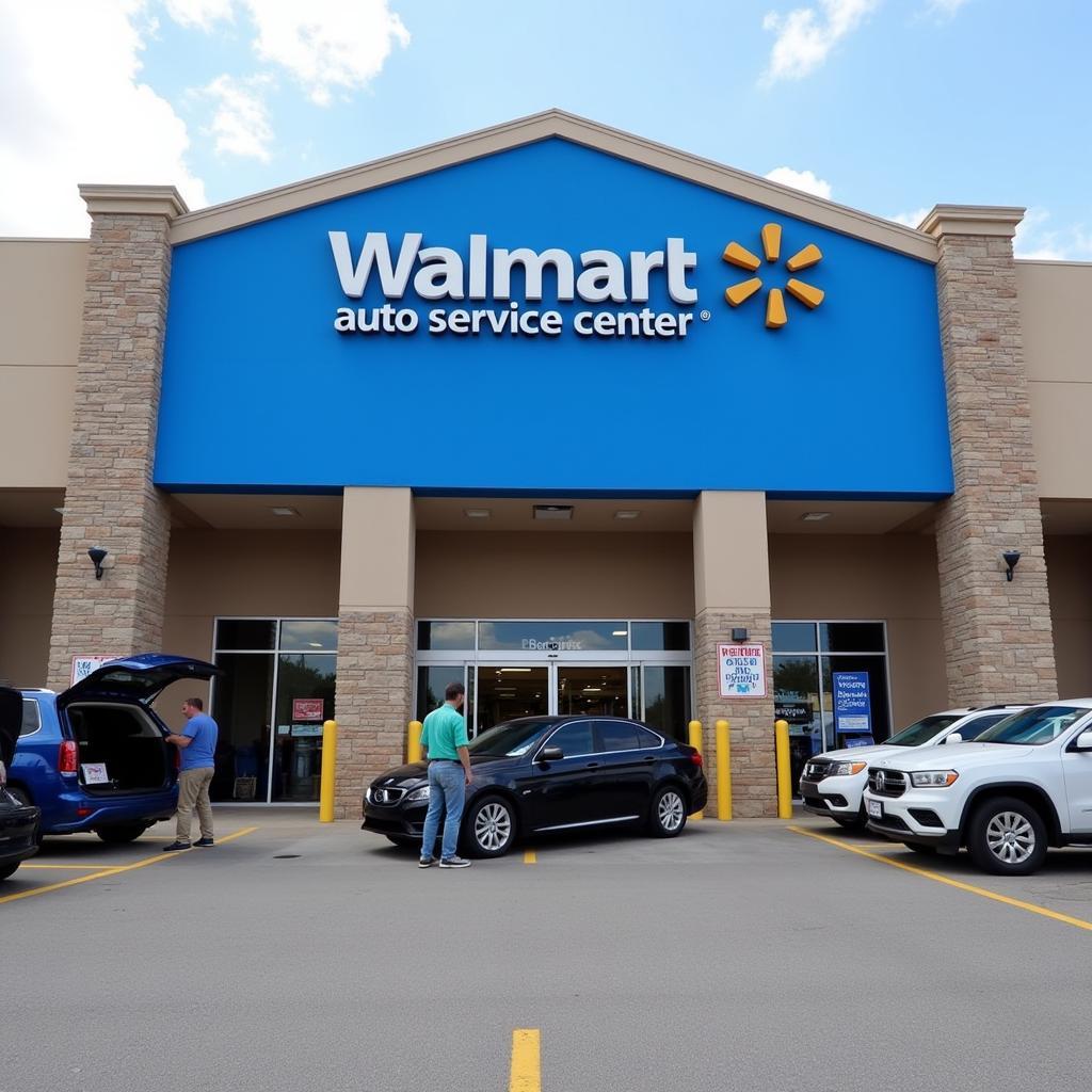 Walmart Auto Service Center Entrance