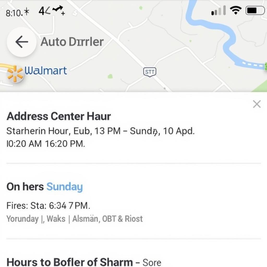 Using the Walmart App to Find Auto Center Hours