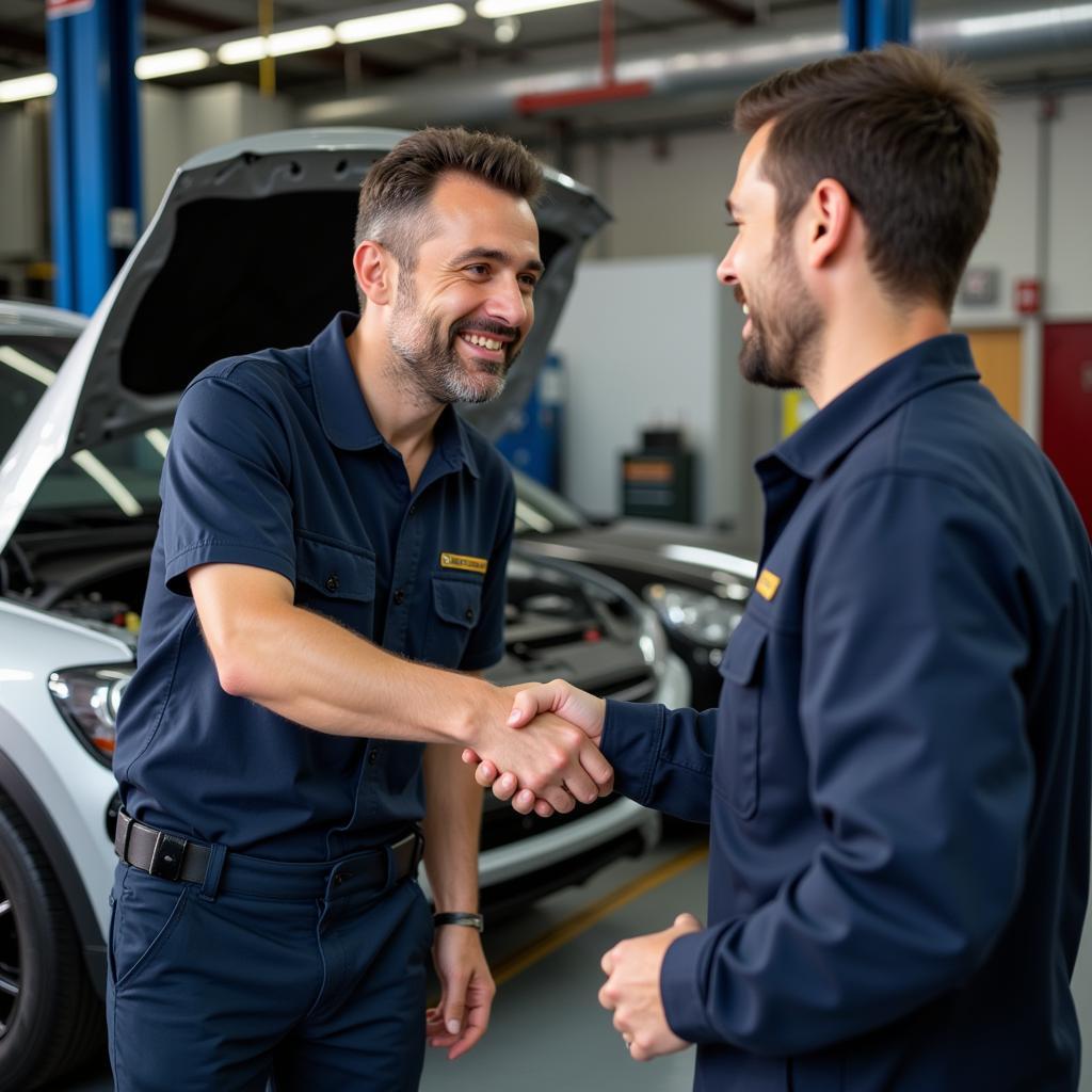 Satisfied Customer at a Walnut Creek Auto Repair Shop