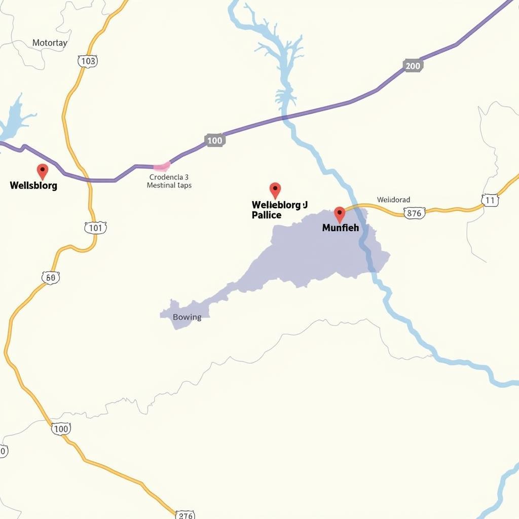 Wellsboro PA Auto Tag Service Location Map