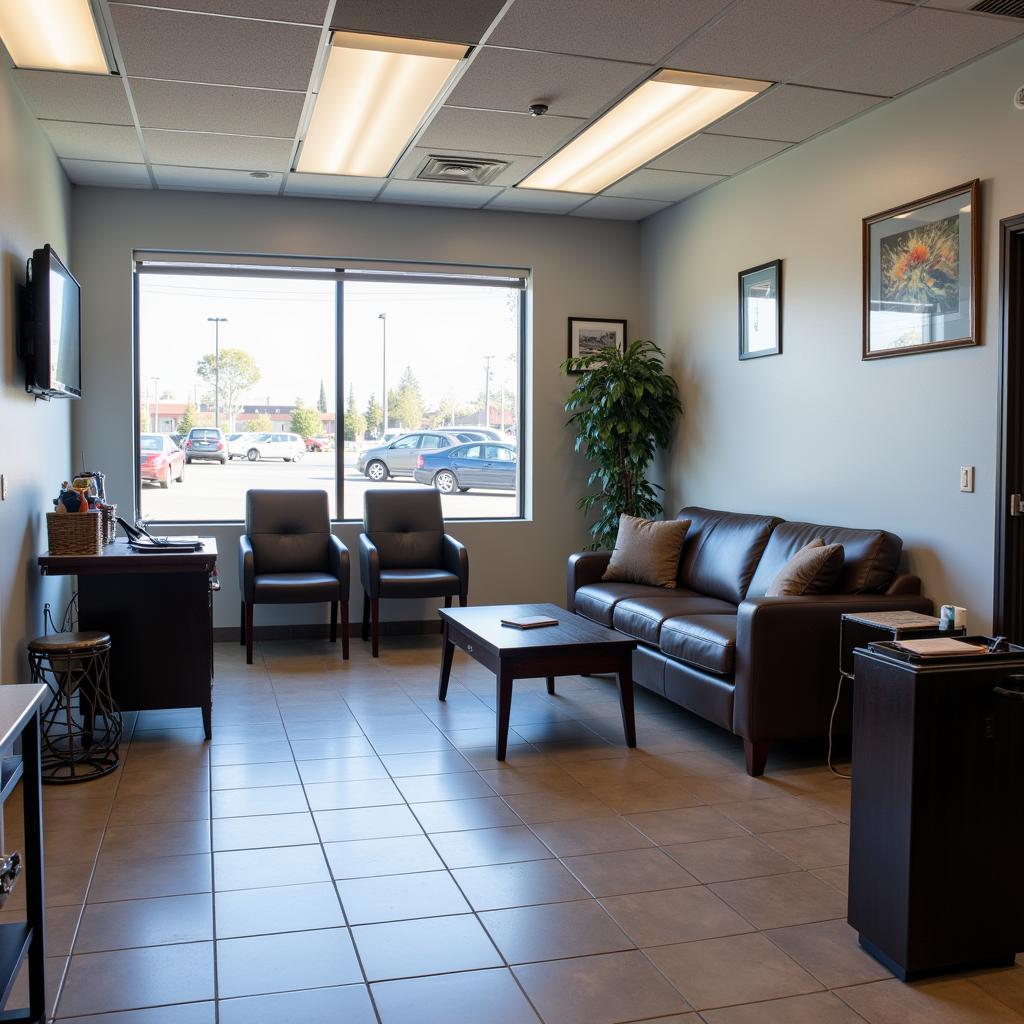 Comfortable Customer Waiting Area in a West Covina Auto Service Center