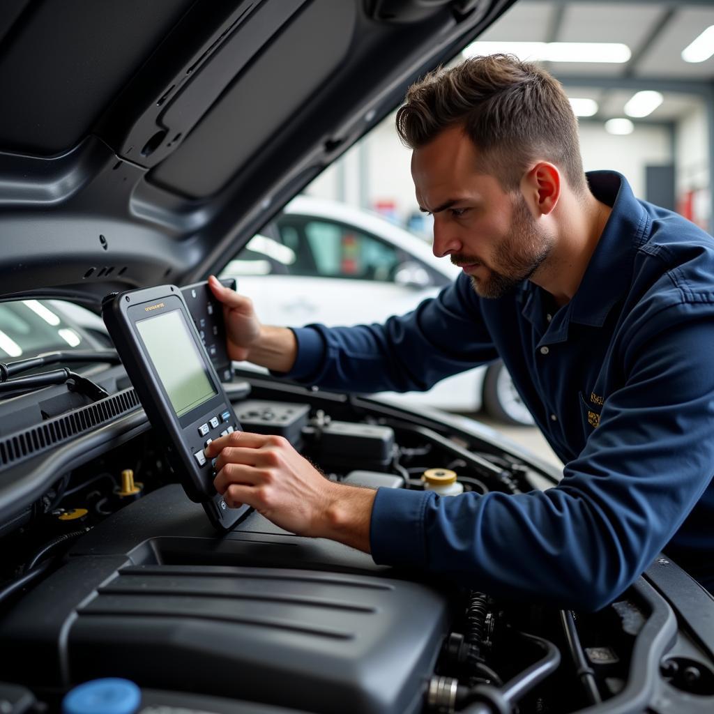 Wilkes-Barre Mechanic Performing Engine Diagnostics