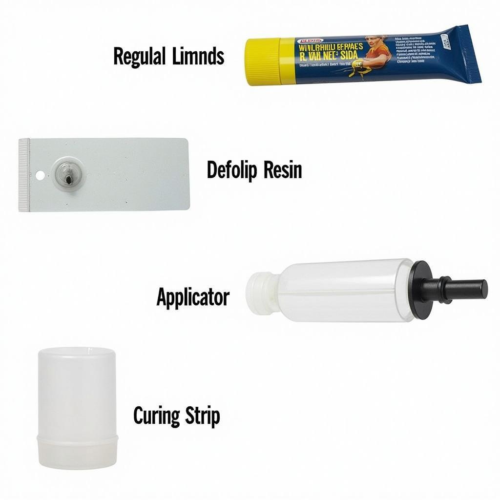 DIY Windshield Repair Kit Components