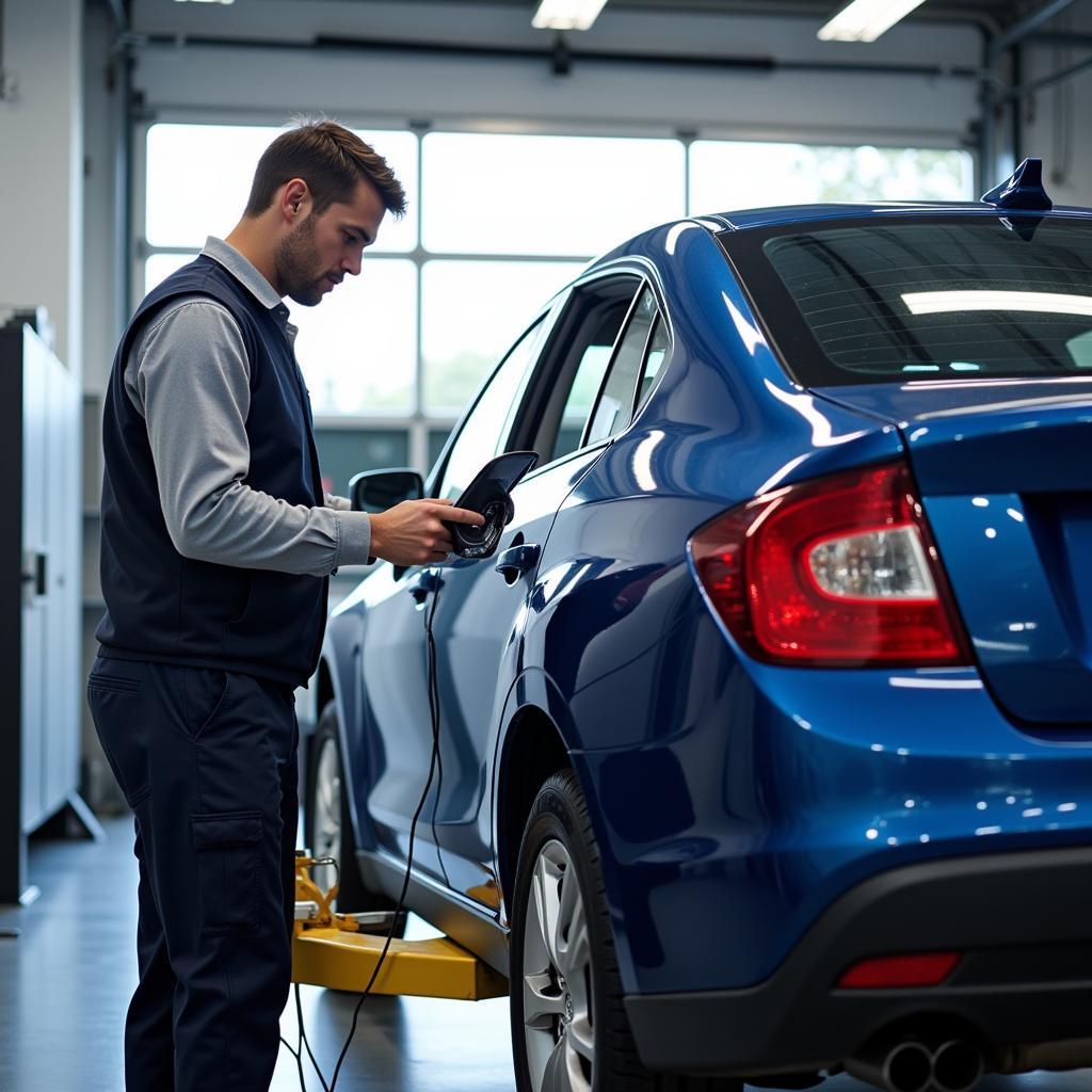 Modern Diagnostic Equipment at a Woodbridge Auto Service Center