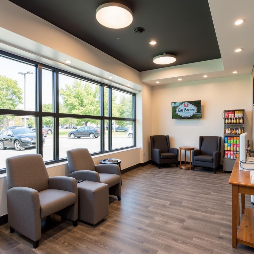 Comfortable Customer Waiting Area at Woodie's Auto Service