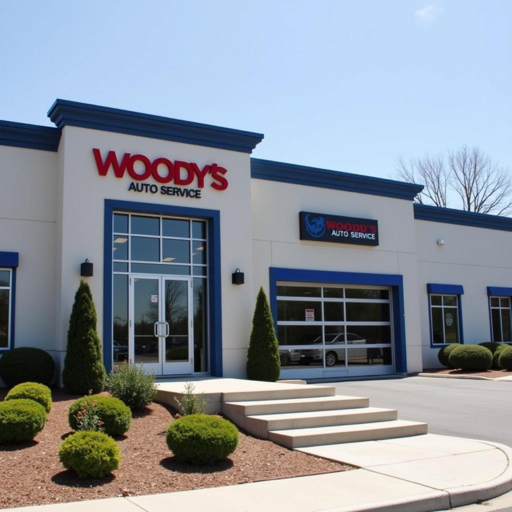 Woody's Auto Service Ballantyne Building Exterior