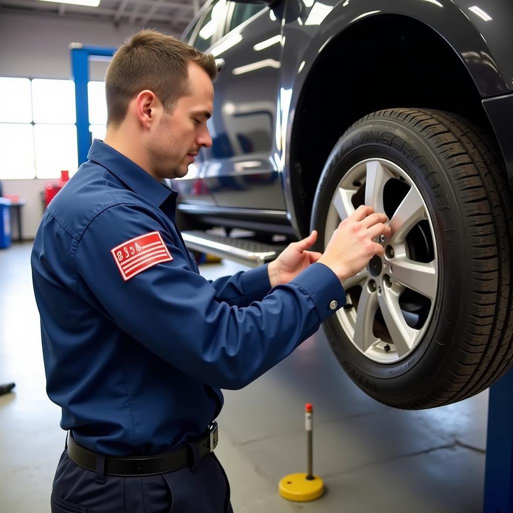 Tire Installation at 258 Tire & Auto Service Center