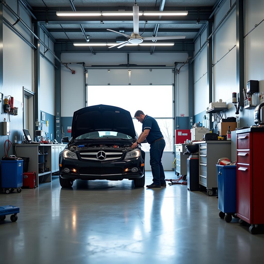 Auto repair shop on 98th street in Bloomington, MN