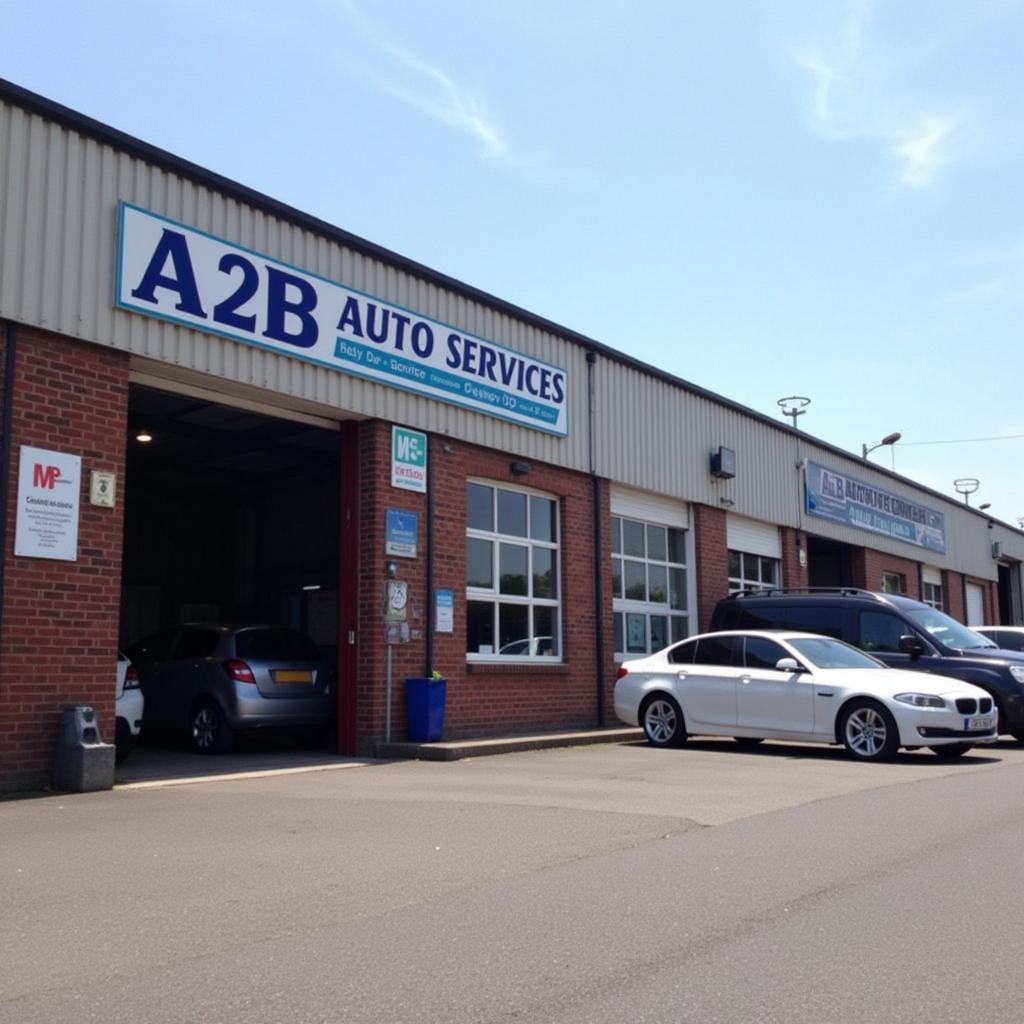 A2B Auto Services Mold Garage Exterior