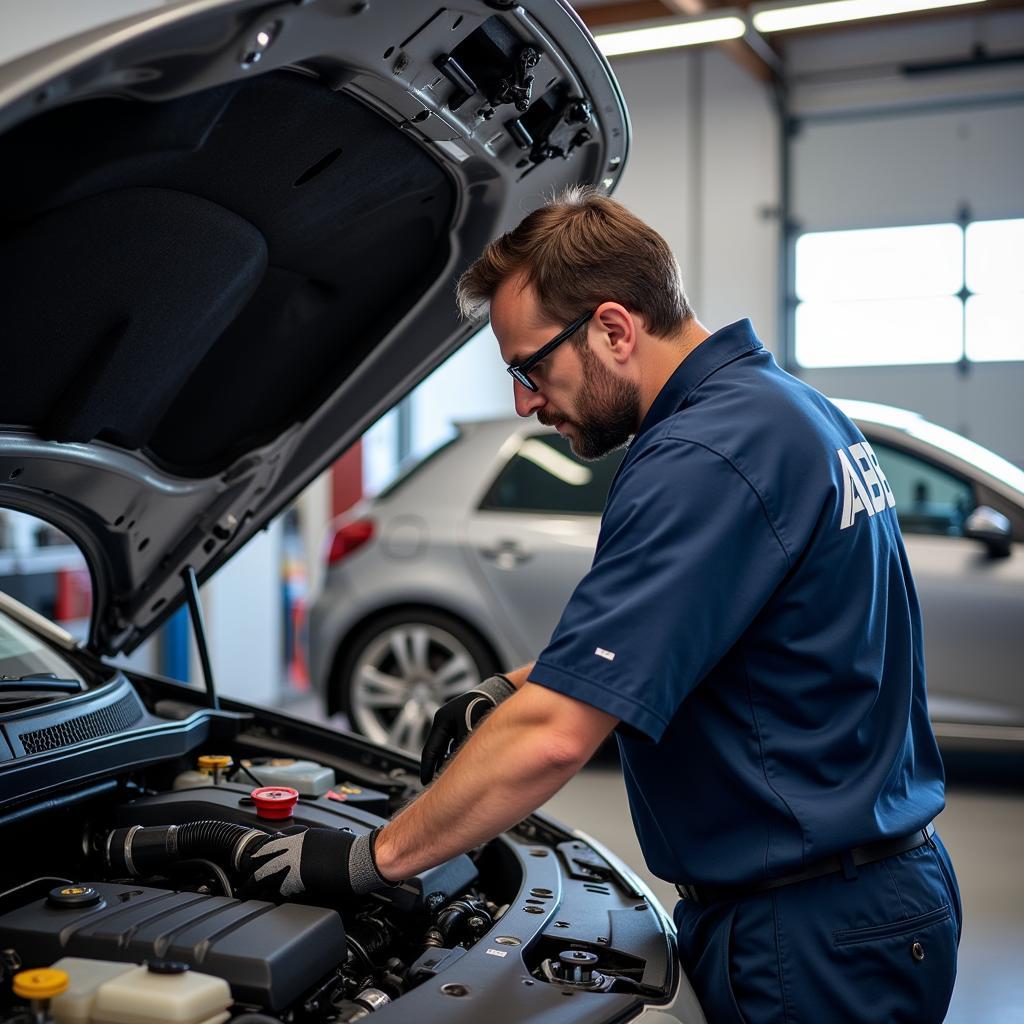 ABB Auto Service Technician at Work